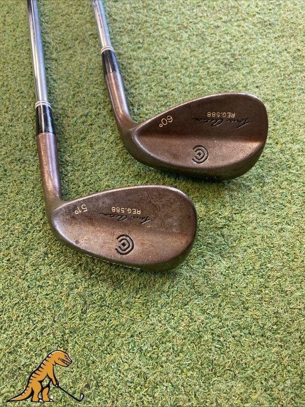 Used Cleveland Tour Action Reg 588 Raw Wedge Set 50*, 60* Dynamic Gold Steel