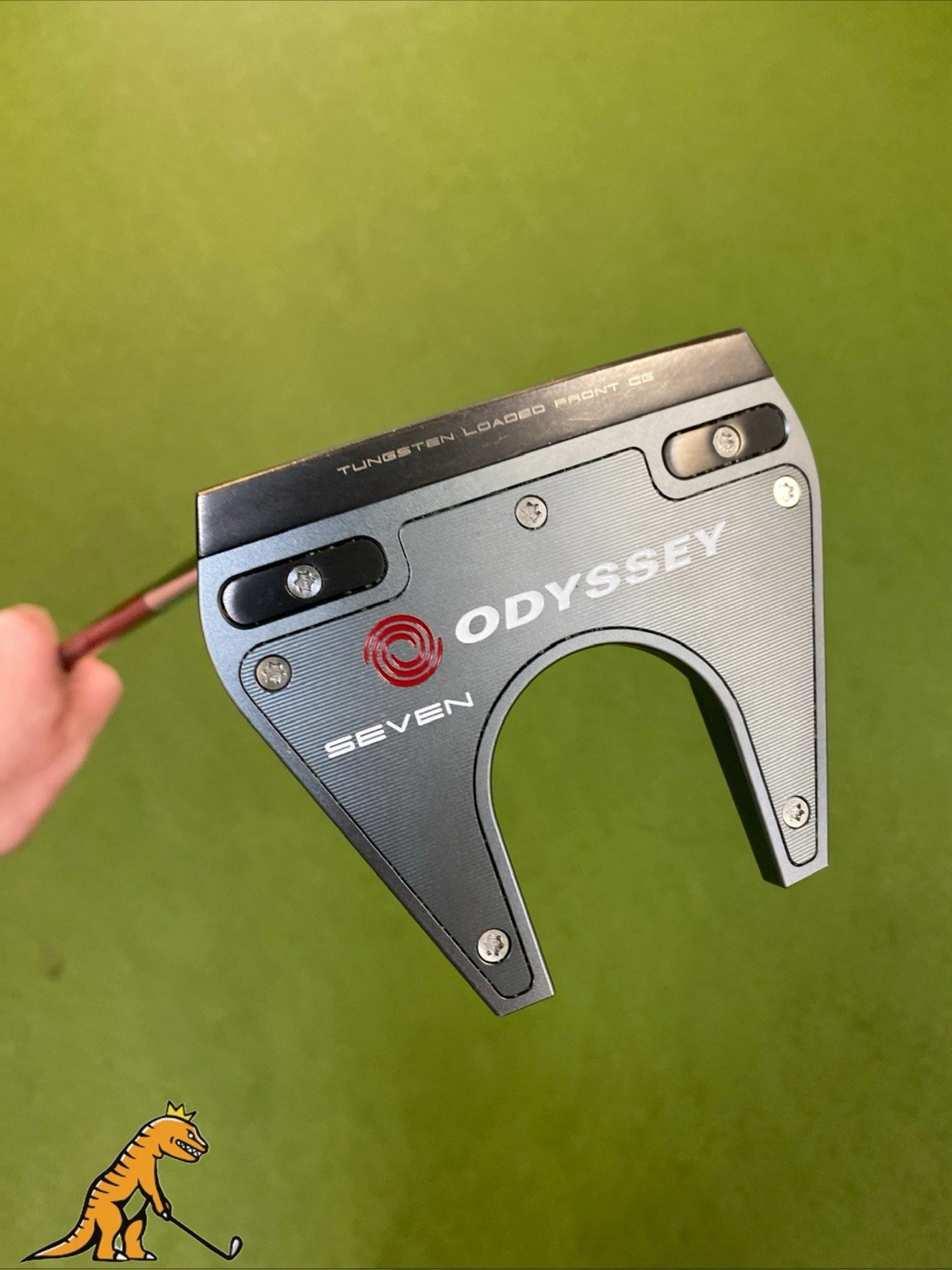 Used LH Odyssey Tri-Hot 5K Seven 34” Mallet Putter + HC