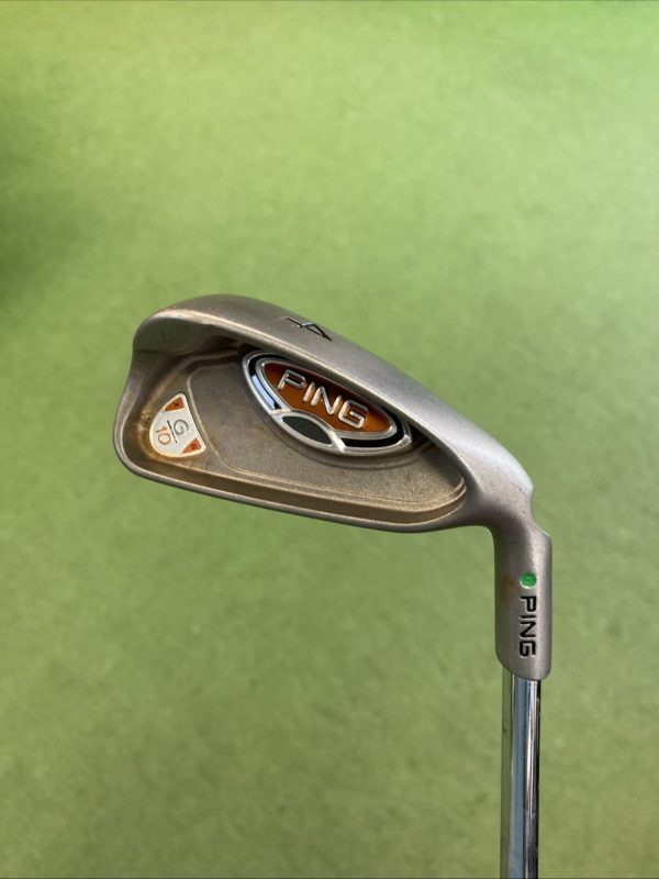 Used Ping G10 Green Dot Iron Set 4-PW Ping AWT Regular Flex Steel - Image 3