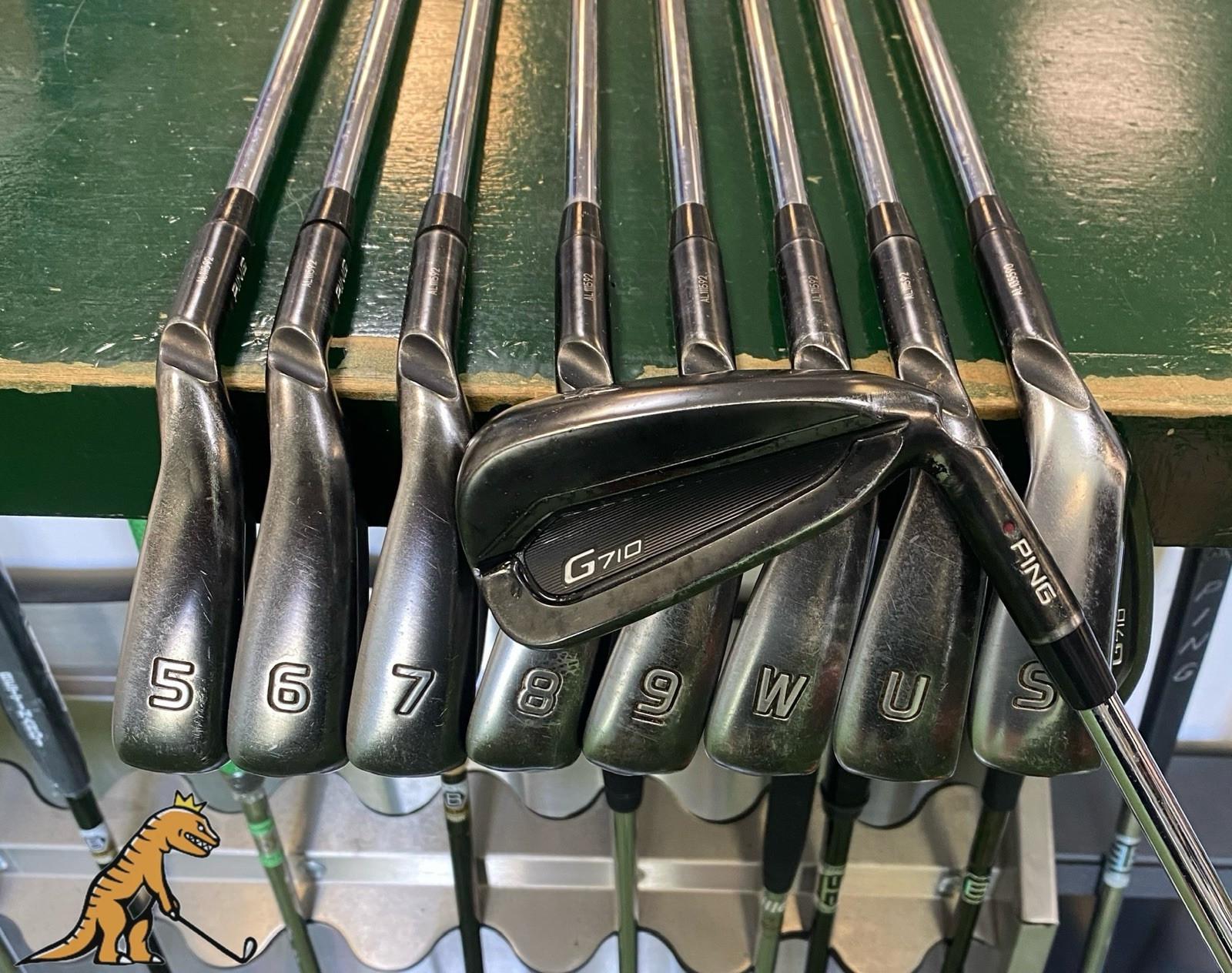 Used Ping G710 Black Iron Set 4-PW-GW-SW NS Pro Modus Tour 105g Stiff Flex Steel