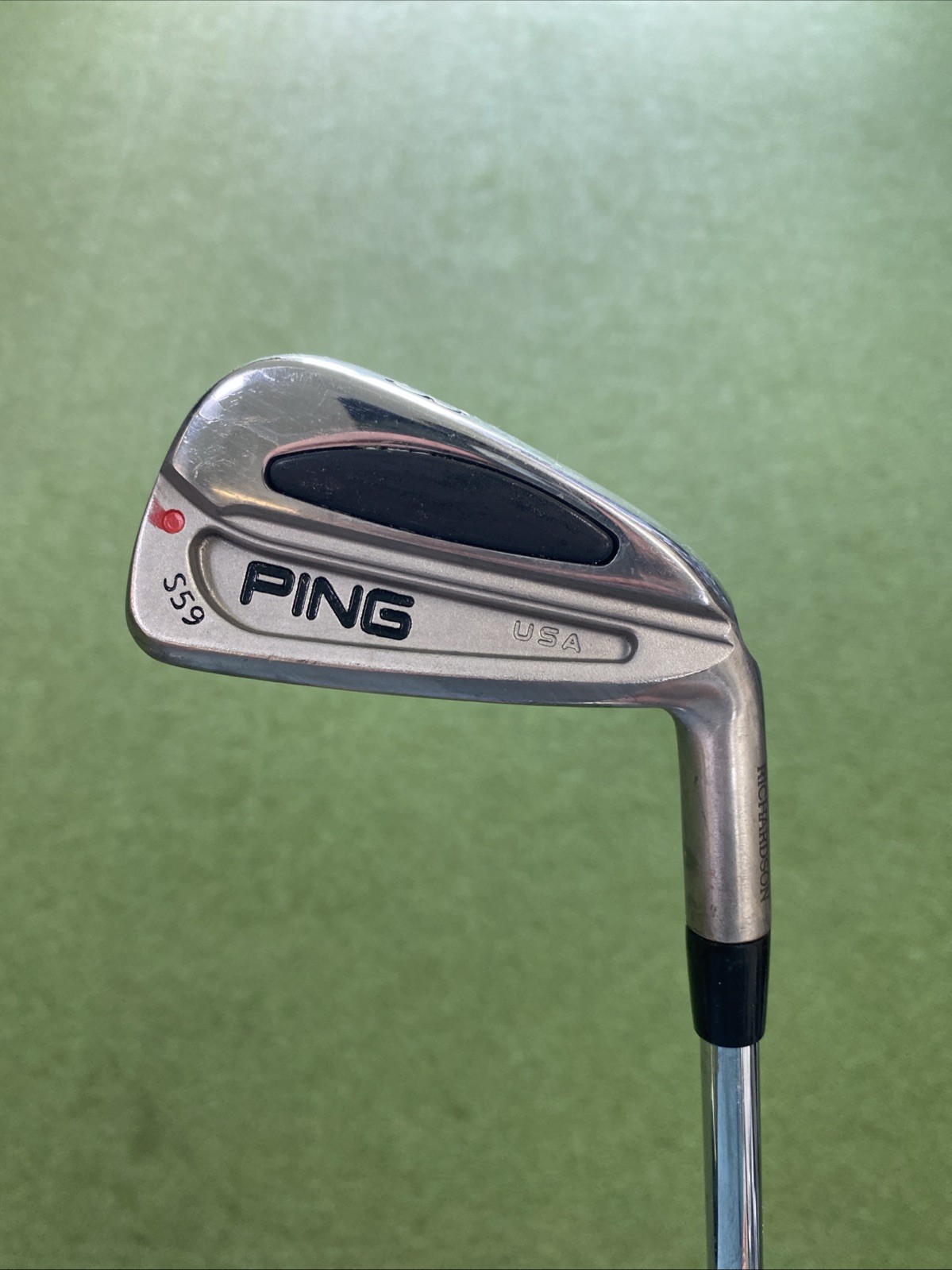Used Ping S59 Red Dot Iron Set 3-PW Cushin Stiff Flex Steel - Image 3