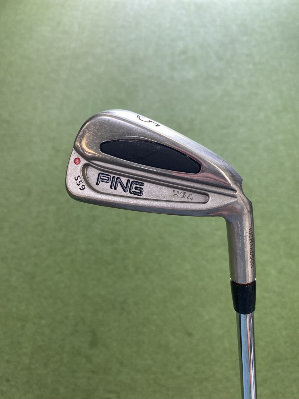 Used Ping S59 Red Dot Iron Set 3-PW Cushin Stiff Flex Steel - Image 7