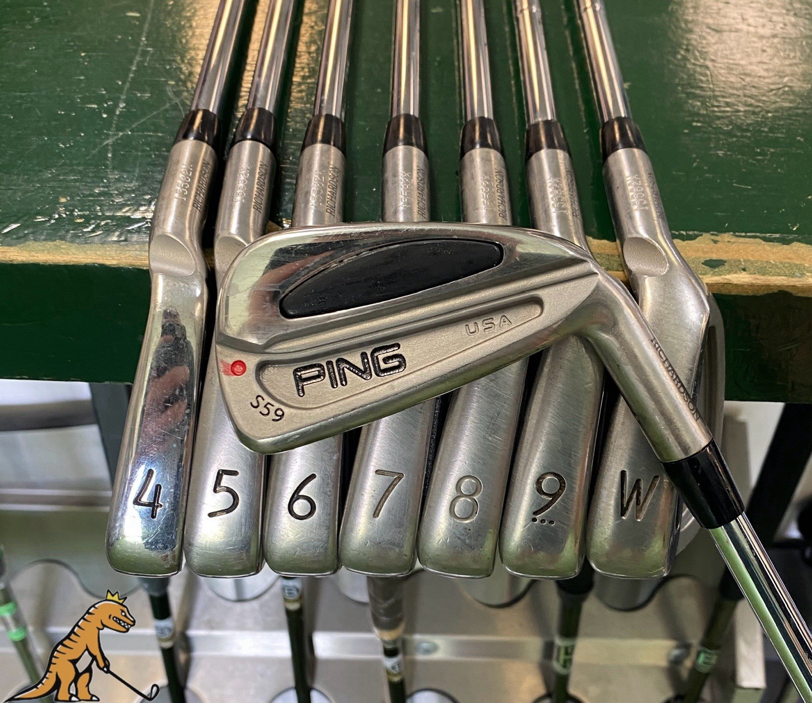 Used Ping S59 Red Dot Iron Set 3-PW Cushin Stiff Flex Steel