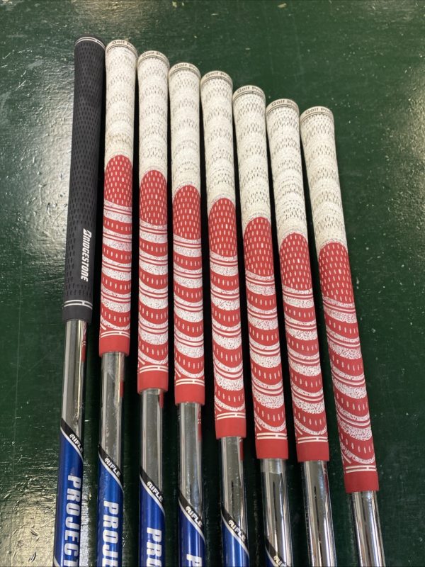 Used RH Bridgestone J36 Iron Set 3-PW Project X Flighted Stiff Flex Steel - Image 20