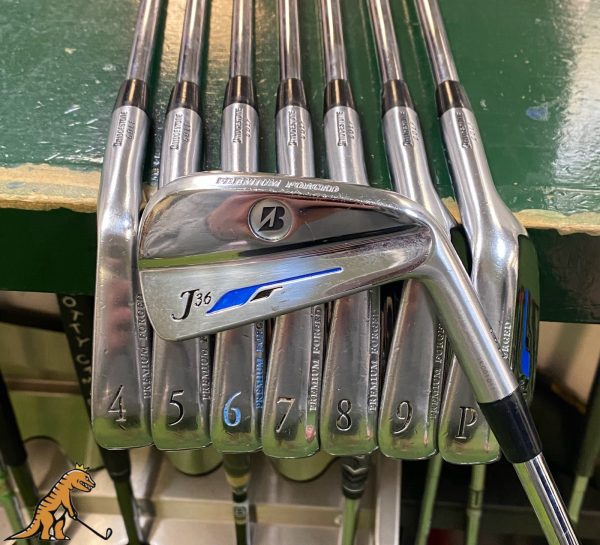 Used RH Bridgestone J36 Iron Set 3-PW Project X Flighted Stiff Flex Steel