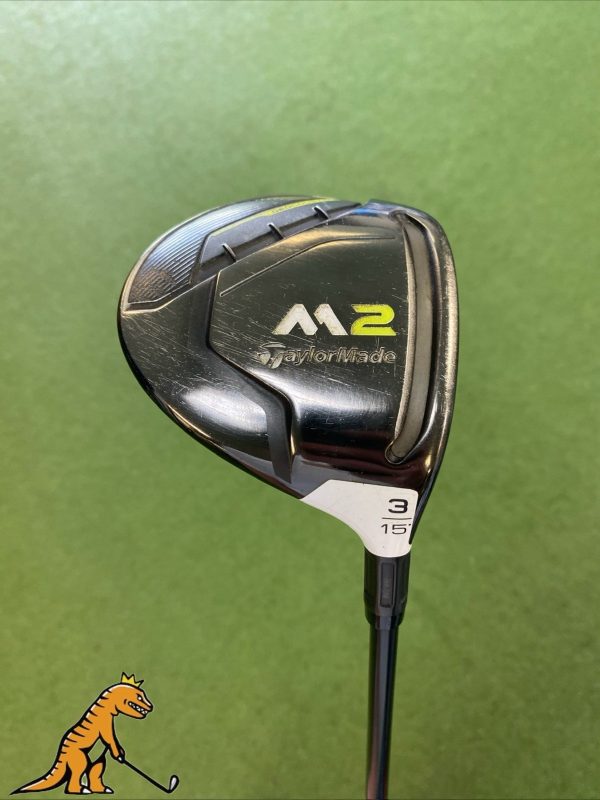 Used RH TaylorMade M2 15* 3-Wood HZRDUS Yellow 60g Graphite Stiff Flex