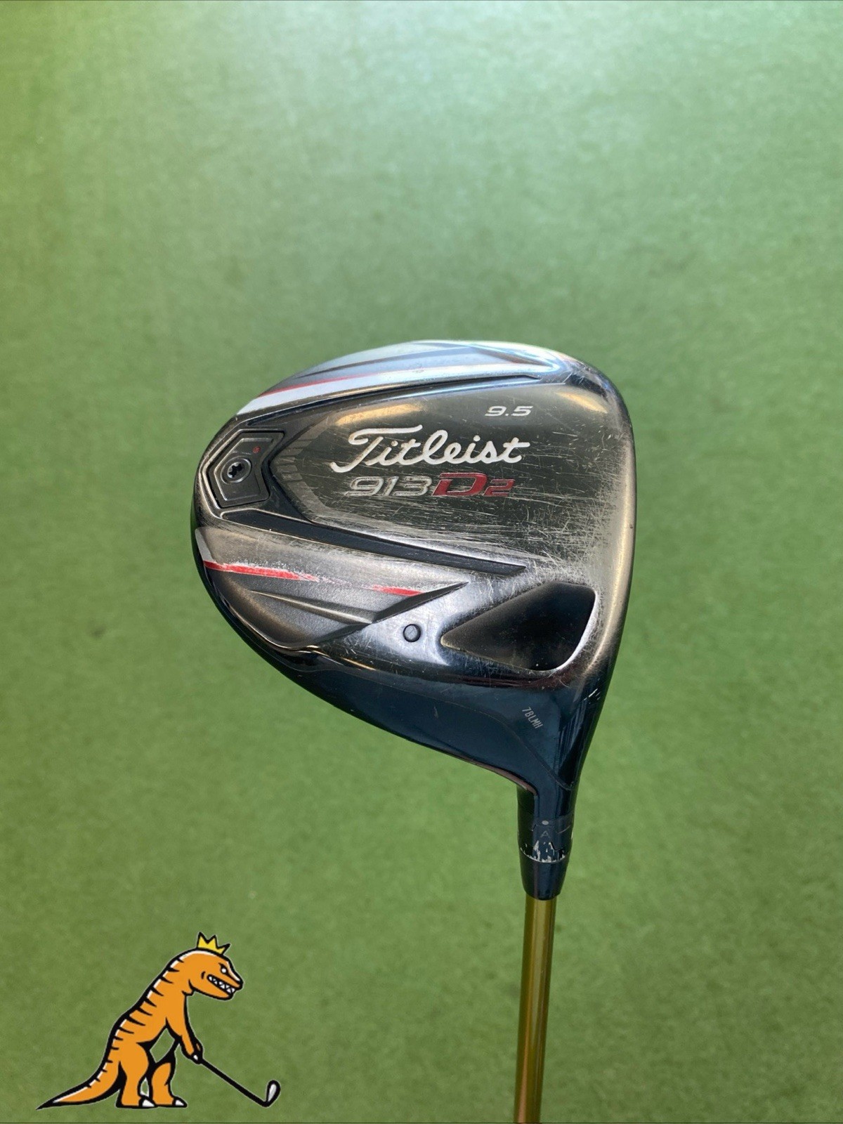 Used RH Titleist 913 D2 9.5* Driver Aldila NV Prototype 70g Stiff Flex