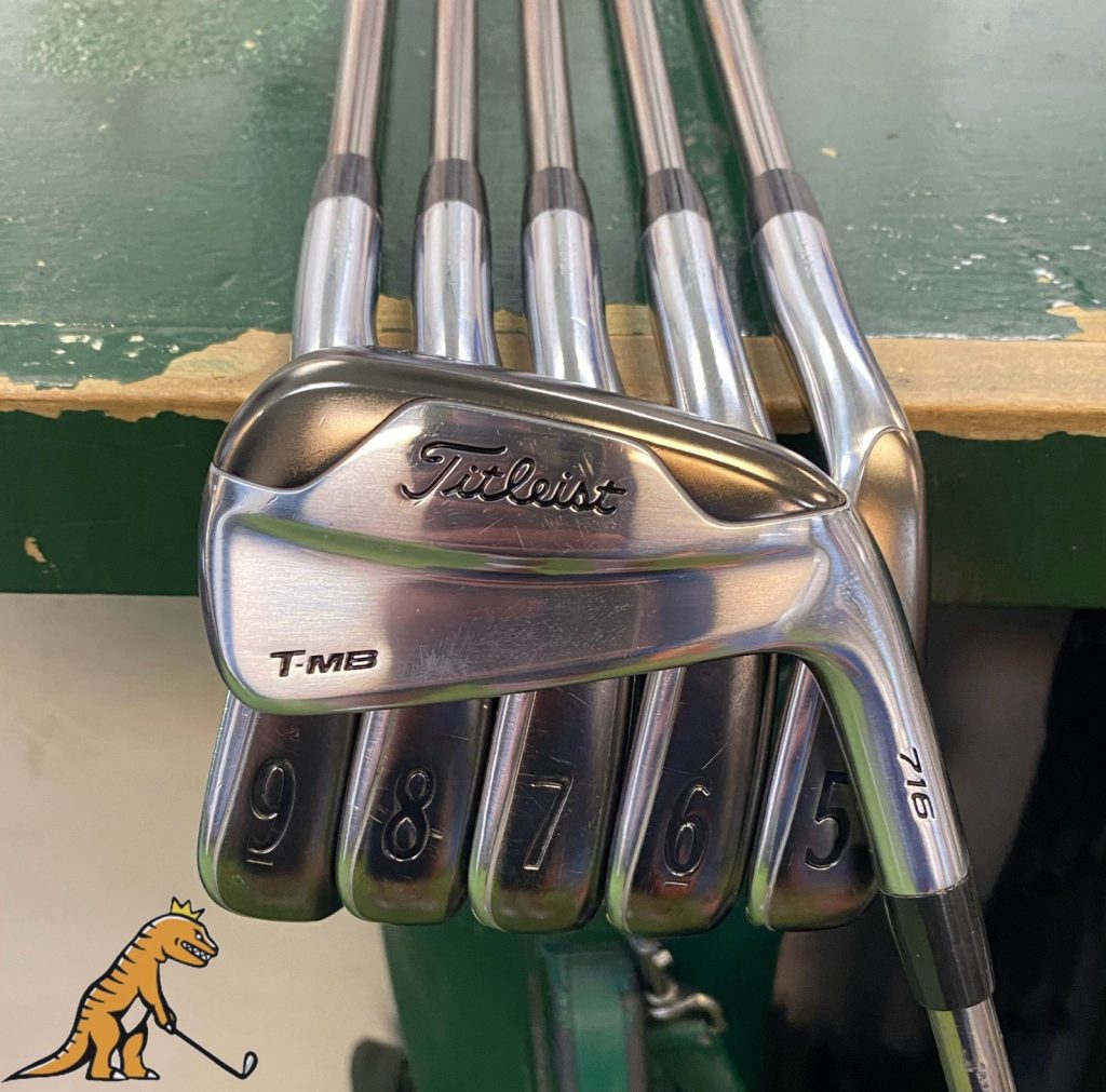 Used RH Titleist T-MB 716 Iron Set 4-9-iron UST Recoil 110g Graphite Stiff Flex