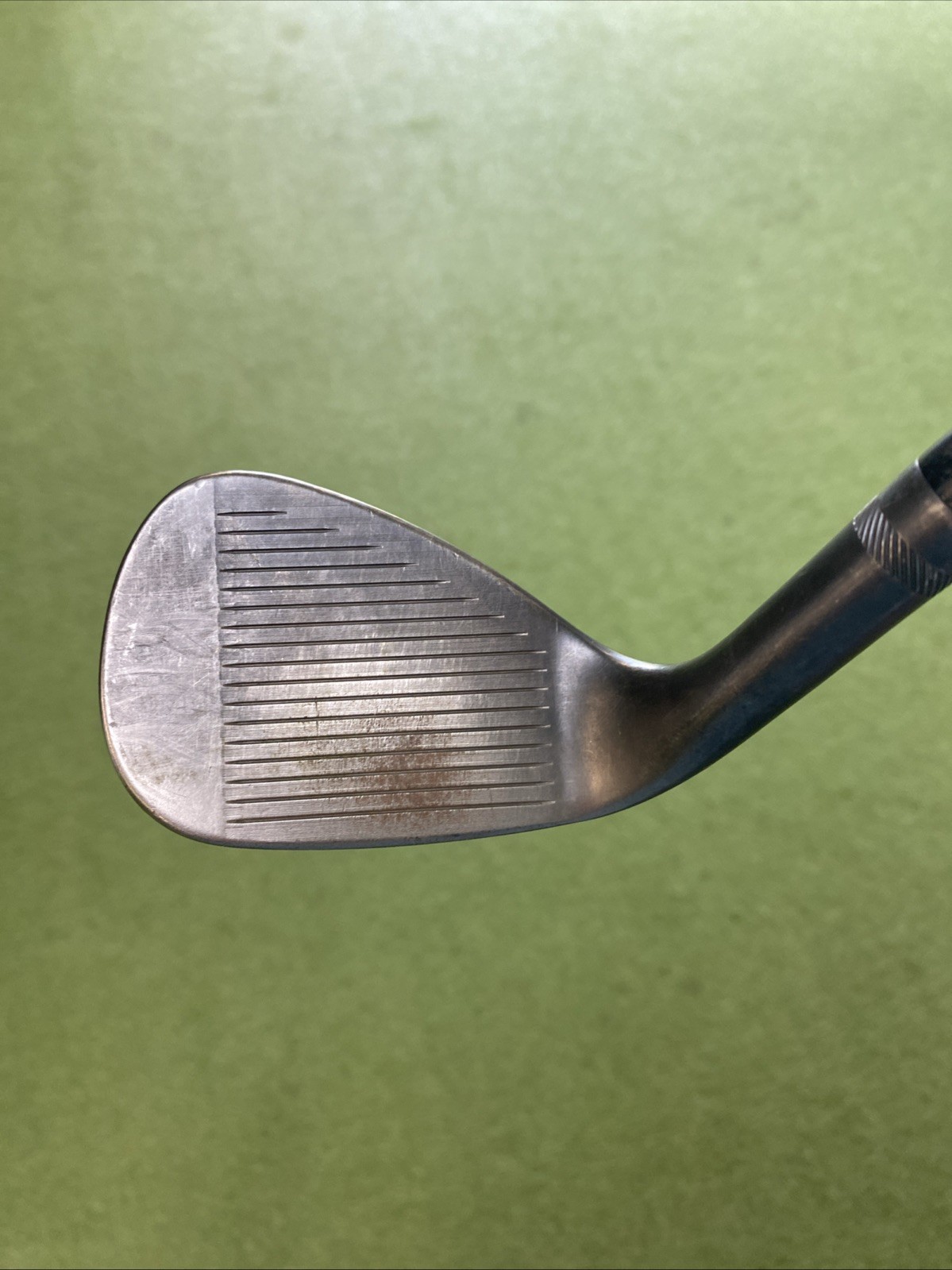 Used RH Titleist Vokey SM9 Jet Black 54.10* Sand Wedge KBS 120g Wedge Flex Steel - Image 4