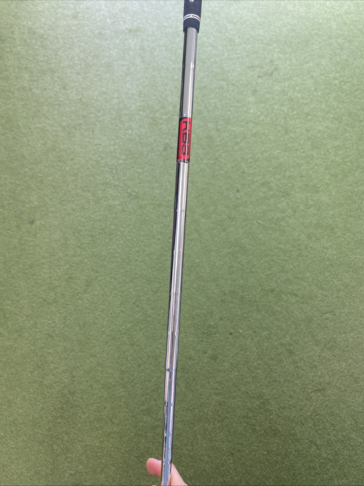 Used RH Titleist Vokey SM9 Jet Black 54.10* Sand Wedge KBS 120g Wedge Flex Steel - Image 6